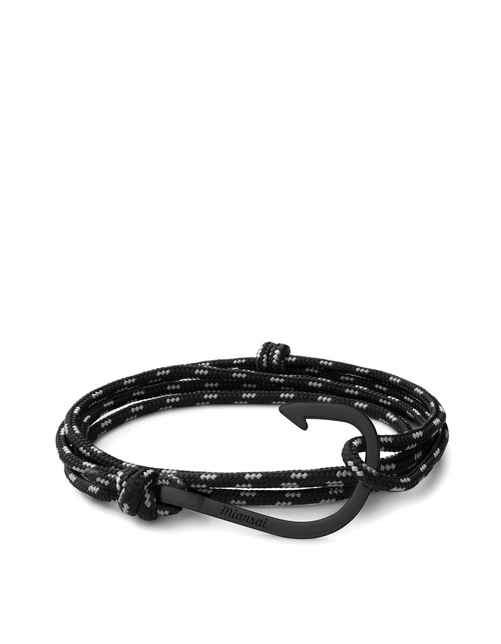 Miansai - Hook On Rope Bracelet Noir / Asphalt
