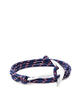 Miansai - Anchor On Rope Bracelet Polished Silver / Navy Blue