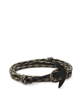 Miansai - Anchor On Rope Bracelet Noir / Hunter Green