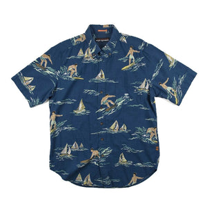 Reyn Spooner - Surf and Sail Blue Hawaiian Shirt