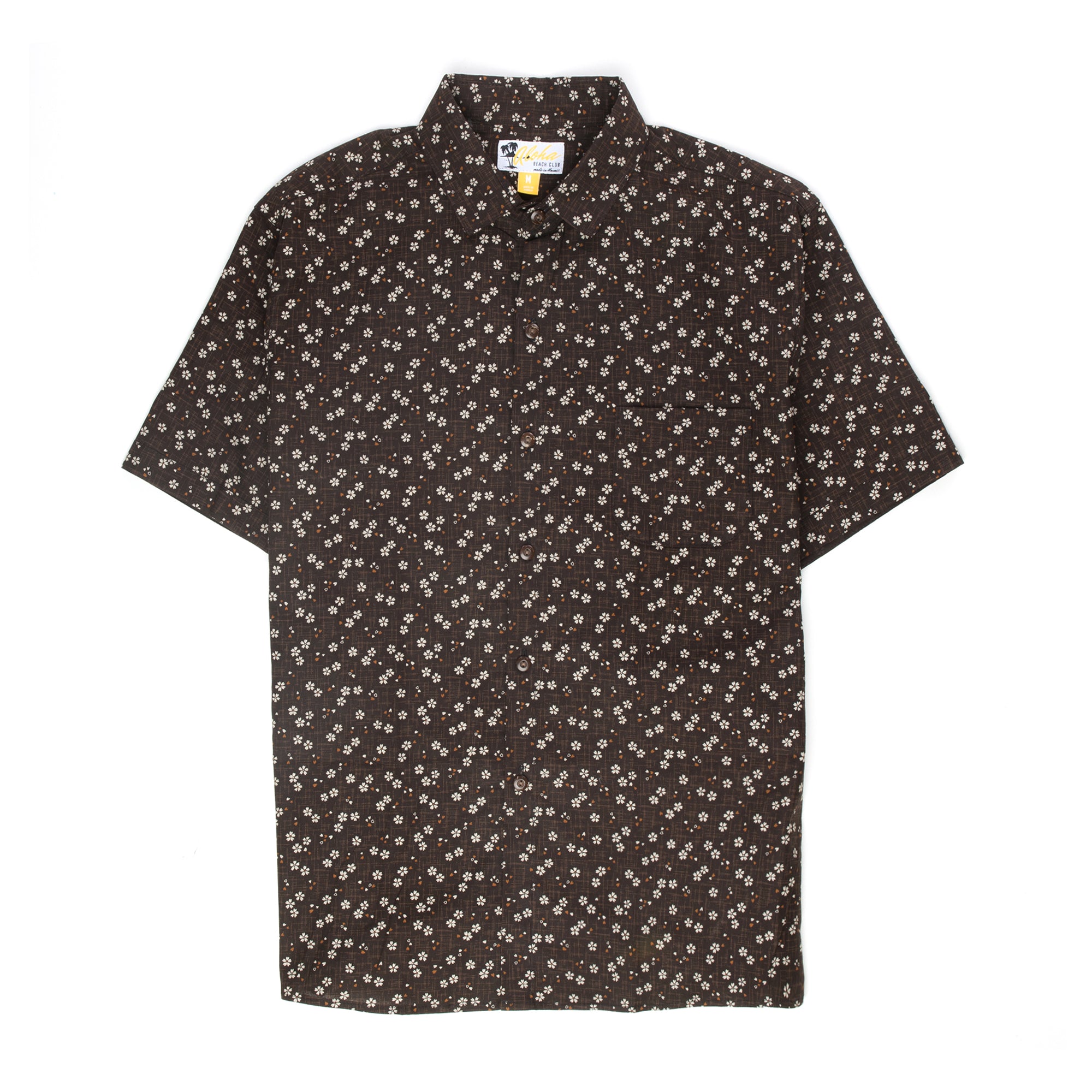 Aloha Beach Club - Abigail Short Sleeve Aloha Shirt Cocoa - Aloha Beach Club