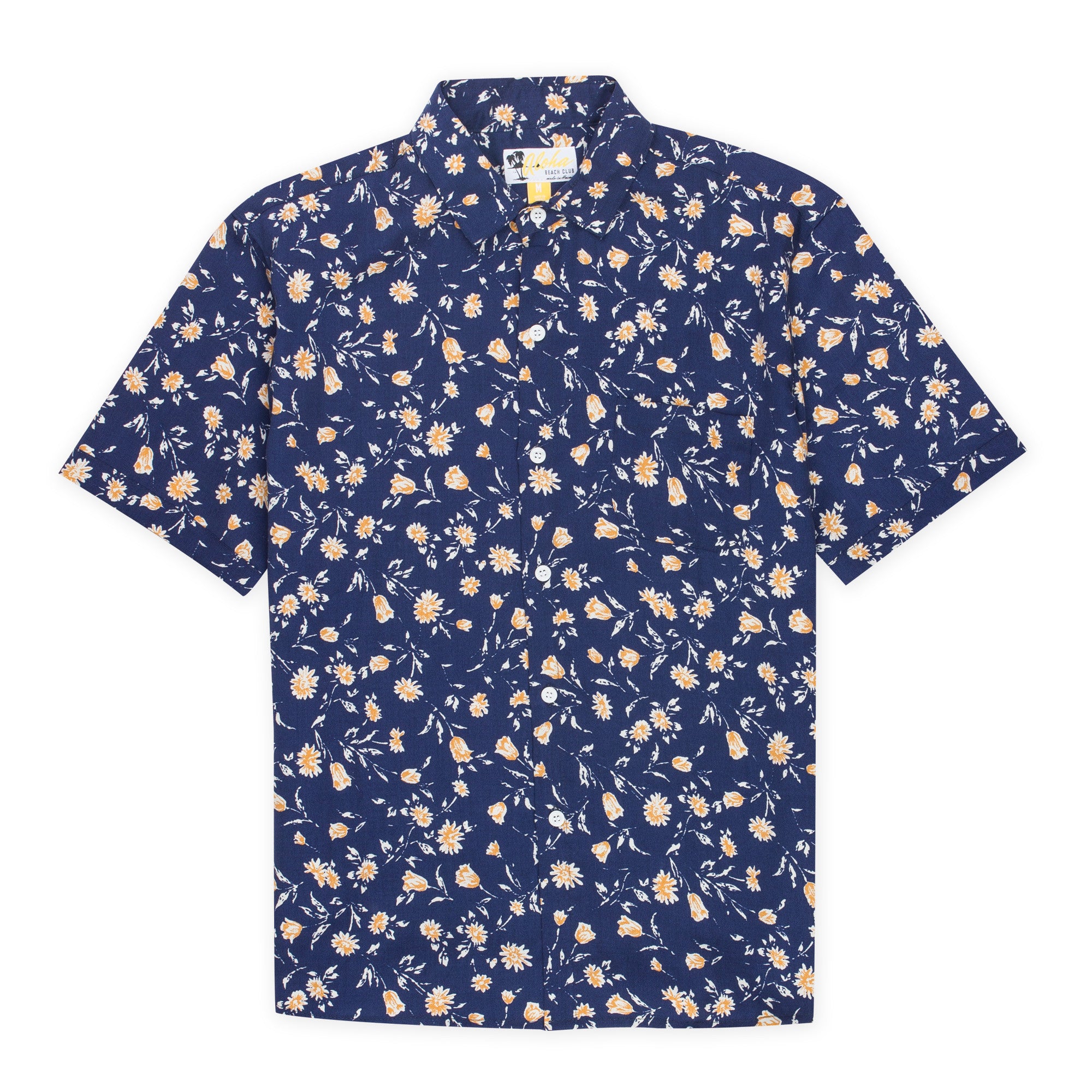 Aloha Beach Club - Makua Navy Short Sleeve Aloha Shirt - Aloha Beach Club