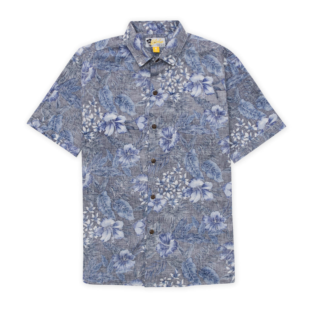 Aloha Beach Club - Nelly Short Sleeve Aloha Shirt Blue - Aloha Beach Club
