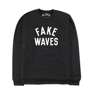 Aloha Beach Club - Fake Waves Black Sweatshirt - Aloha Beach Club