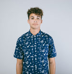 Aloha Beach Club - Lanikai Navy Short Sleeve Aloha Shirt - Aloha Beach Club