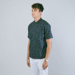 Aloha Beach Club - Pearl City Navy Short Sleeve Aloha Shirt - Aloha Beach Club