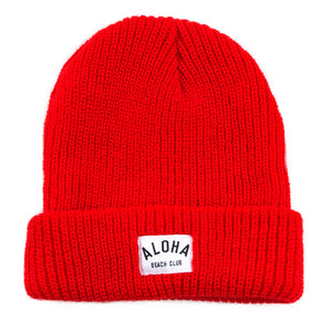 Aloha Beach Club - Charlie Beanie Red - Aloha Beach Club