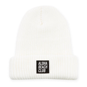 Aloha Beach Club - Kurtz Beanie White - Aloha Beach Club