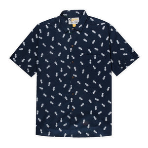 Aloha Beach Club x The Grass Skirt Navy Short Sleeve Aloha Shirt - Aloha Beach Club