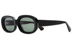 CRAP EYEWEAR - The Bikini Vision Gloss Black Acetate w/ Vintage Green CR-39 Lenses