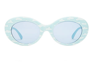 CRAP EYEWEAR - The Love Tempo Gloss Sky Blue & White Clouds w/ Light Blue CR-39 Lenses