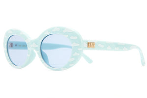 CRAP EYEWEAR - The Love Tempo Gloss Sky Blue & White Clouds w/ Light Blue CR-39 Lenses