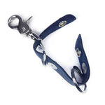 Friday & River - Leather Key Clip Oiled Indigo