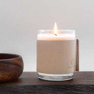 Friday & River - Candle 11oz Yuza by the Sea Natural Leather