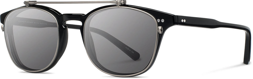 Shwood - Kennedy Flip: Black - Grey Polarized