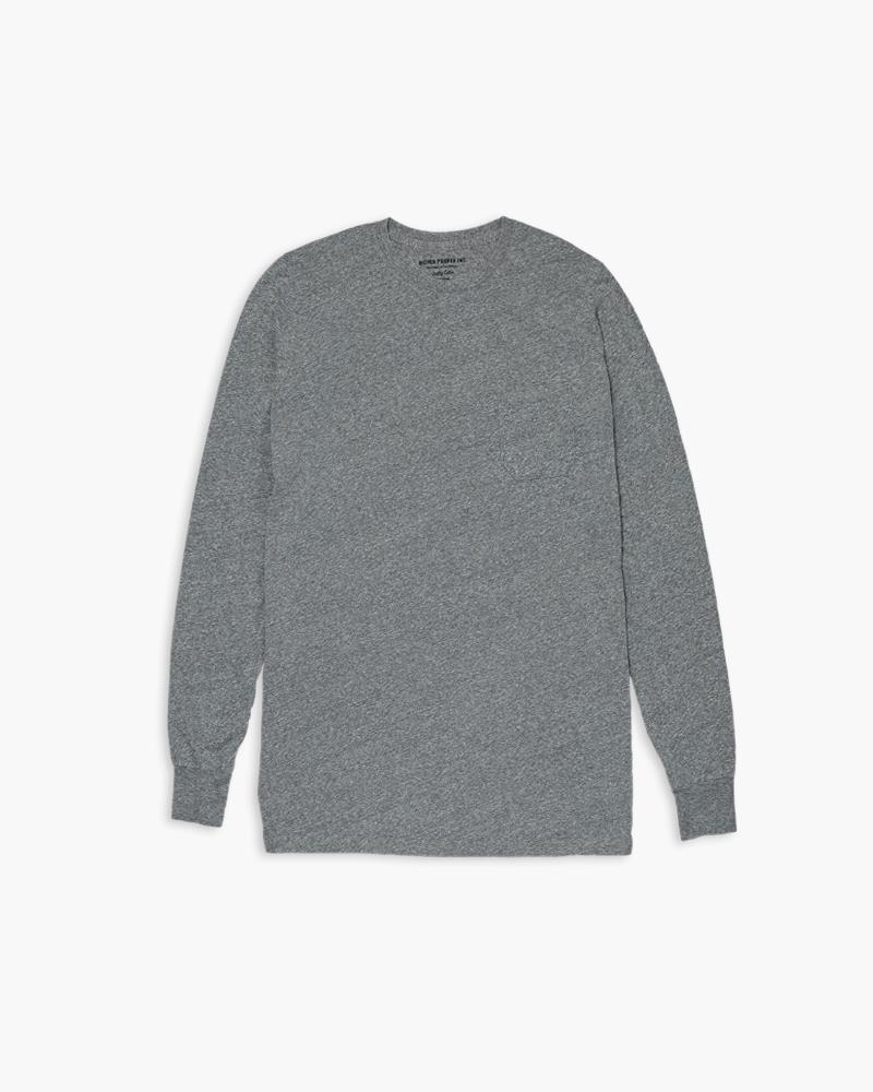 RICHER POORER - Long Sleeve Crew Tee Heather Grey