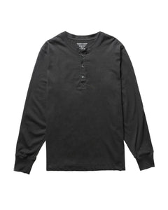 RICHER POORER - Long Sleeve Henley Black