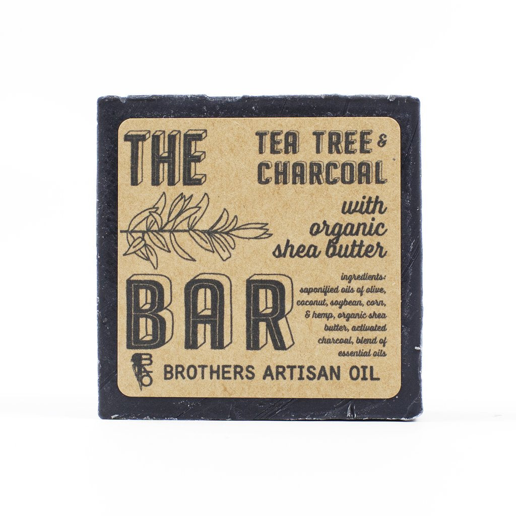 Brothers Artisan Oil - Tee Tree & Charcoal Bar Soap