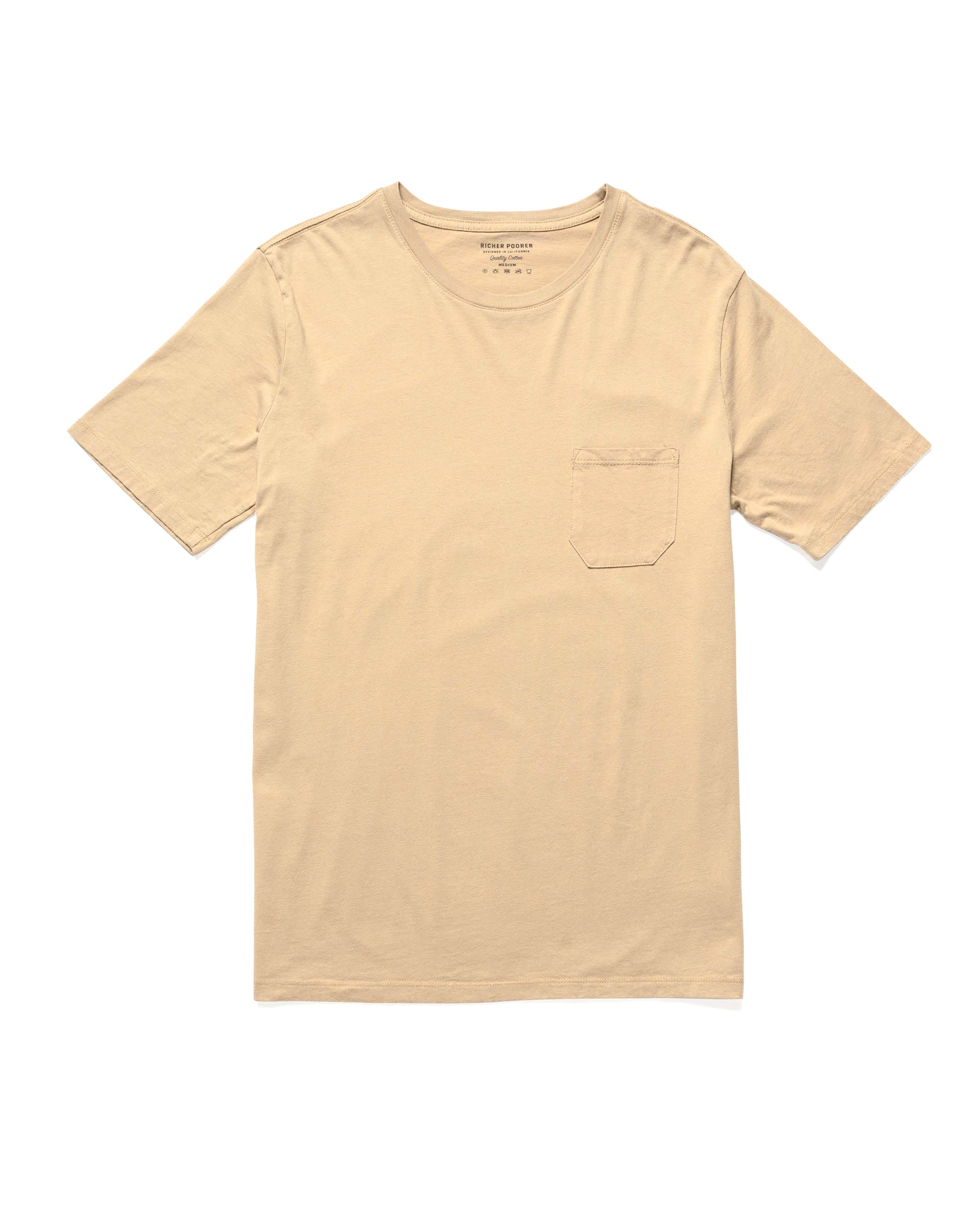 RICHER POORER -  Pocket Tee Oatmeal