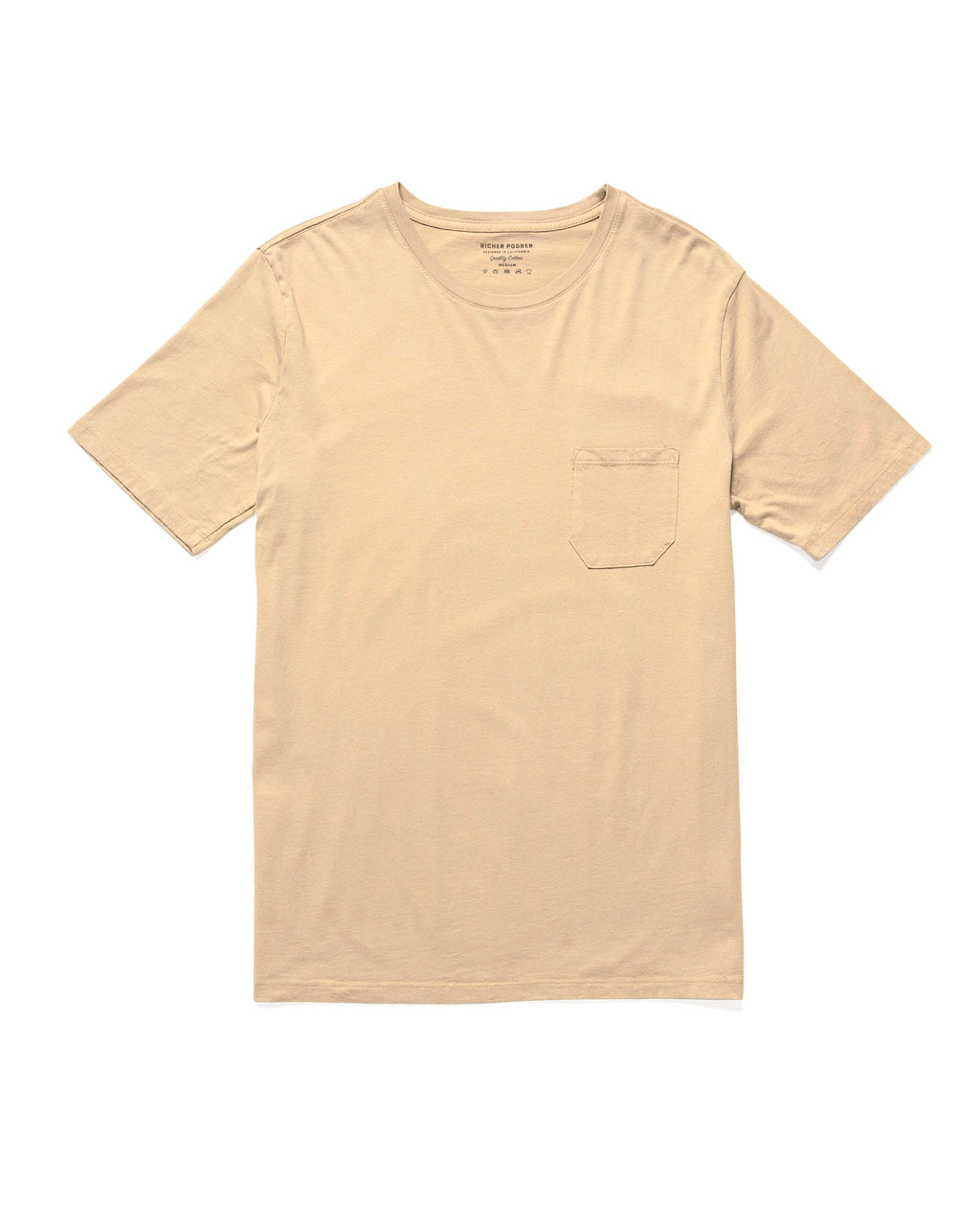 RICHER POORER -  Pocket Tee Oatmeal