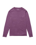 RICHER POORER - Long Sleeve Pocket Tee Plum
