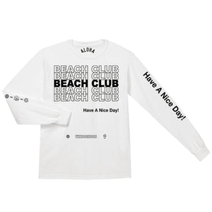 Aloha Beach Club - Thank You Long Sleeve Shirt White - Aloha Beach Club