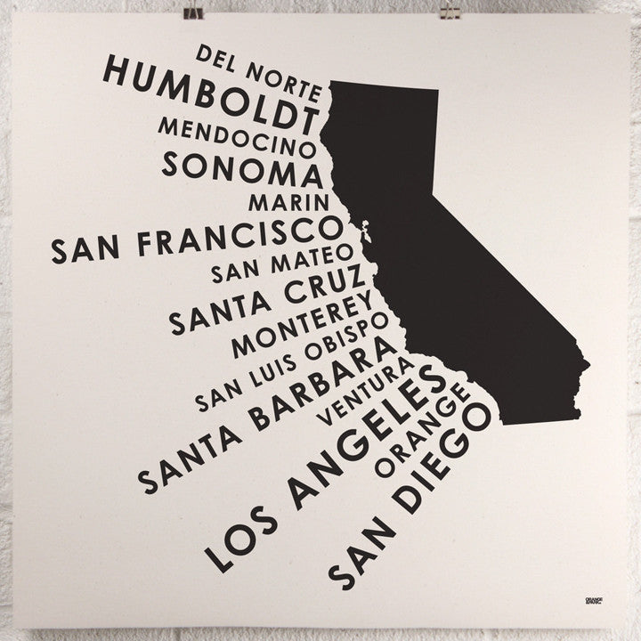Orange & Park - California Coastal Counties Black