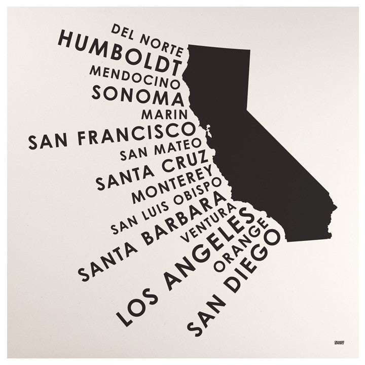 Orange & Park - California Coastal Counties Black