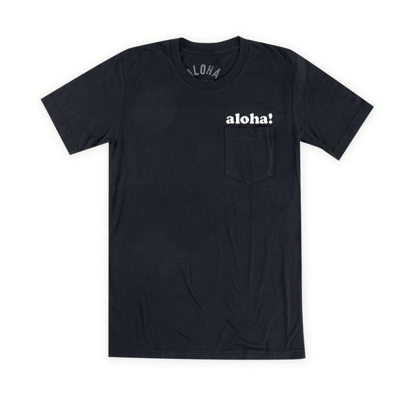 Aloha Beach Club - Black Kailua Pocket Tee - Aloha Beach Club