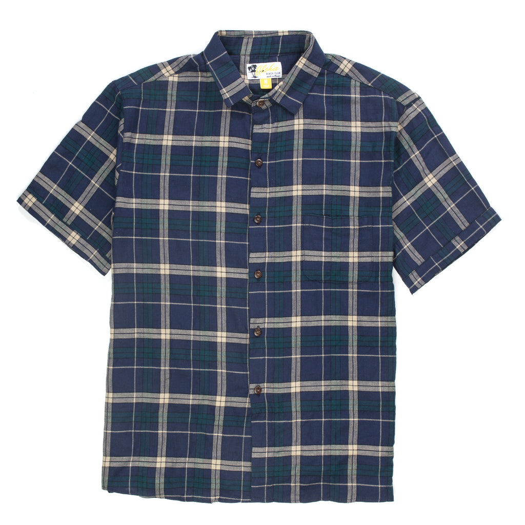 Aloha Beach Club - Kalihi Short Sleeve Flannel Shirt - Aloha Beach Club