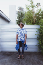 Aloha Beach Club - Paki Light Denim Mandarin Shirt - Aloha Beach Club