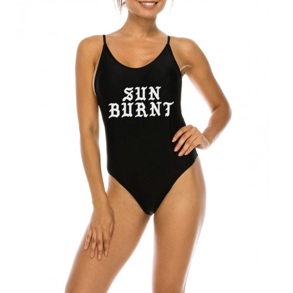 Sunburnt Reynolds - One Piece Bathing Suit Black