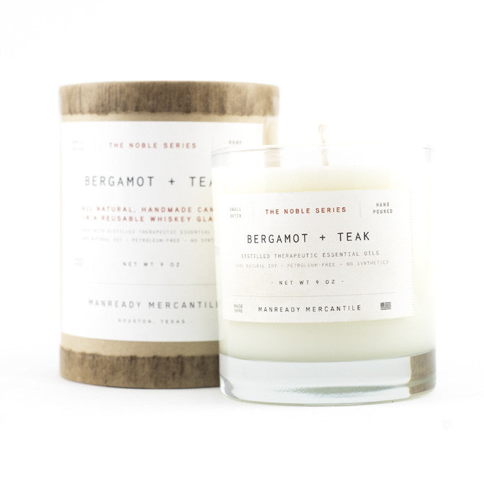 ManReady - Bergamot + Teak Candle
