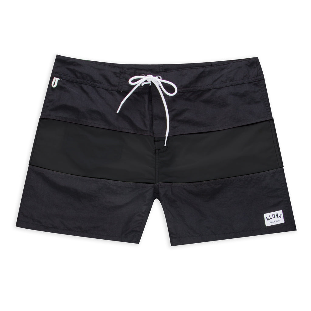 Aloha Beach Club - Tucker Trunk Black on Black - Aloha Beach Club