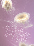 Dear Darling Calligraphy - Restless Print